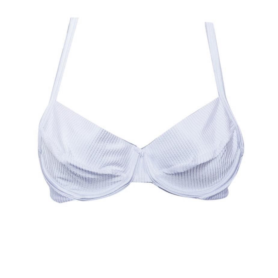 TOP CON ARO TEXTURIZADO BLANCO