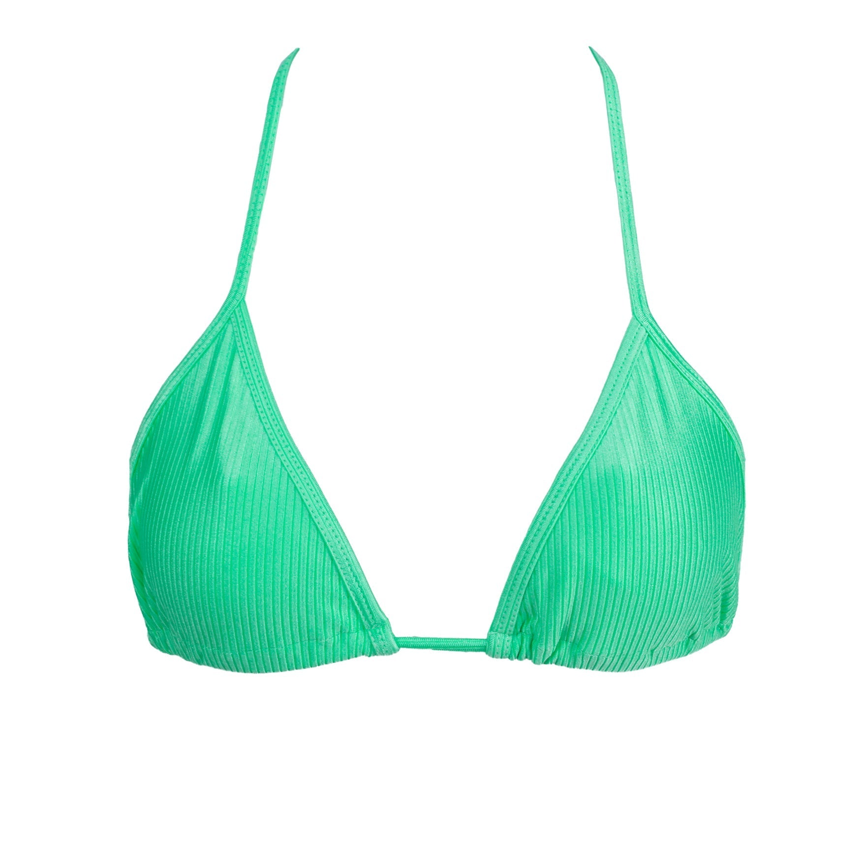 TOP TRIÁNGULO TEXTURIZADO VERDE NEON